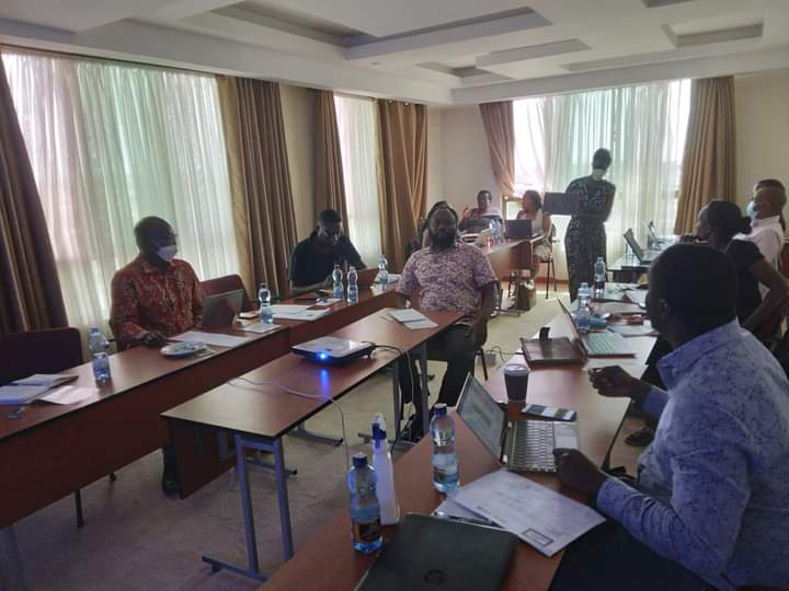 Job Evaluation Team at a Nakuru Hotel to appraise Job and Workload Analysis with Envag Consultants during a three-day Retreat.